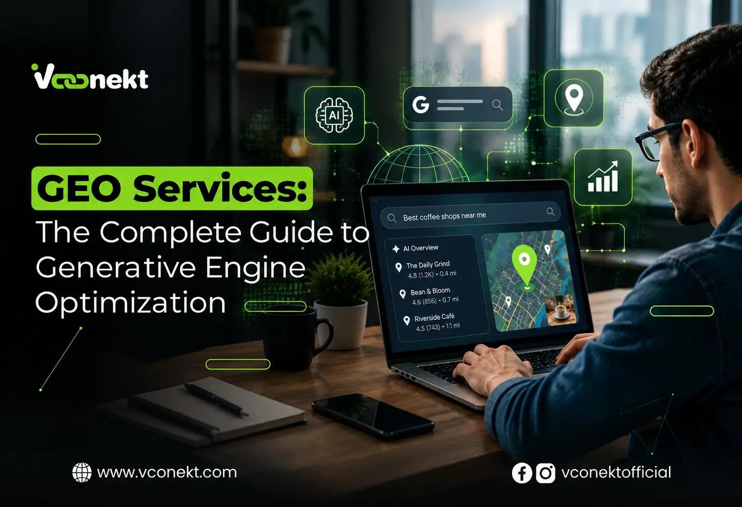 Explore GEO services and learn how Generative Engine Optimization improves AI search visibility, boosts brand mentions, and drives organic growth.
